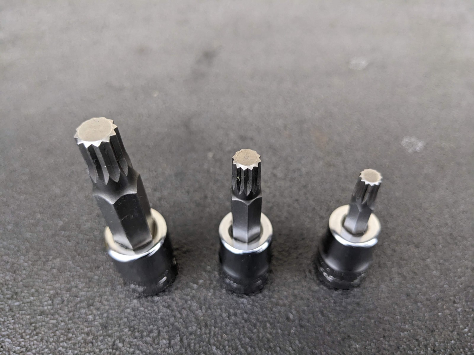 #bp417 Snap-on USA 3/8″ Drive 3pc Metric Triple Square Socket Set FTSM6E,8E,10E