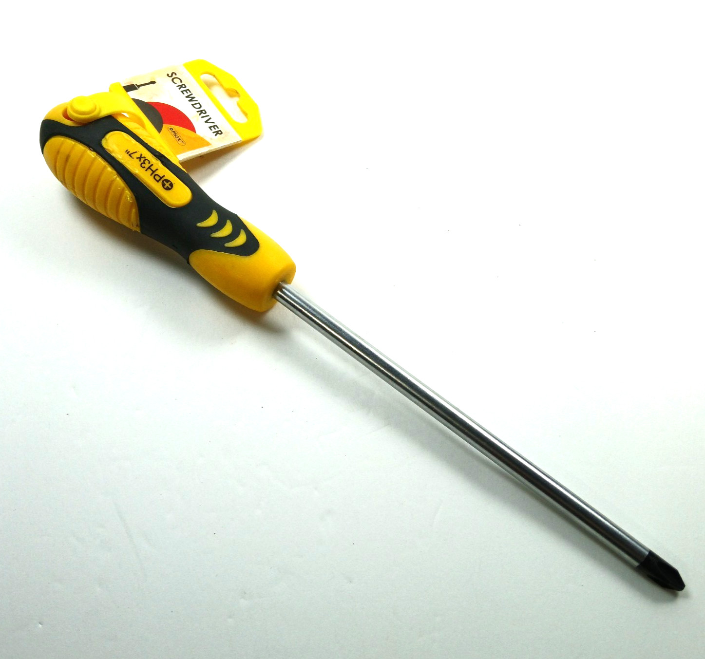 Phillips Head Screwdriver PH3 x 7″ Magnetic Tip Yellow & Black Comfort Grip NEW!