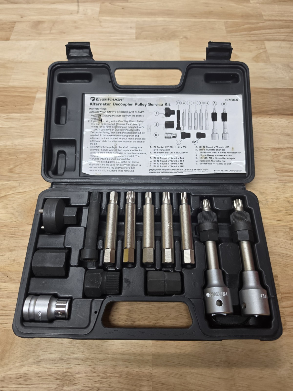 EverTough 67004 ALTERNATOR DECOUPLER PULLEY SERVICE SET