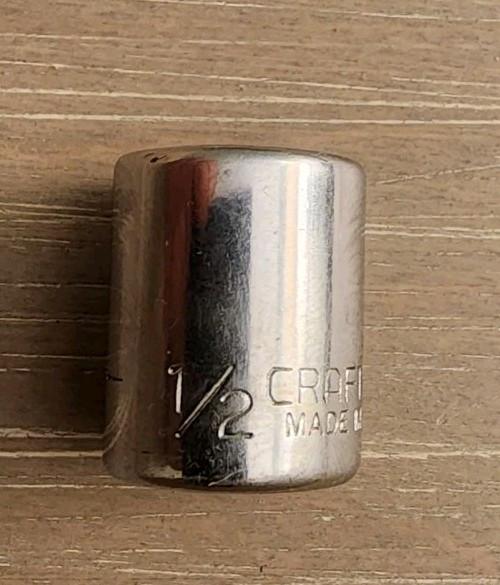 Craftsman USA 1/2″ Socket 6 Point 1/4″ Drive -EE- 43499