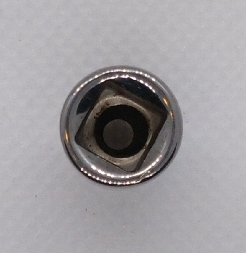 Vintage Craftsman 1/4″ Drive 4MM 6 Pt Shallow Socket Inverted G 43505 USA NOS