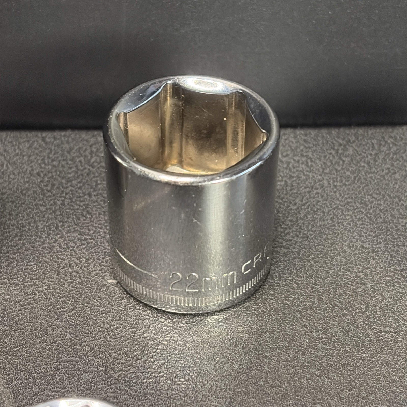 58 Craftsman USA One China Metric Socket And Metal Holder Short Mid &Deep 9-22mm