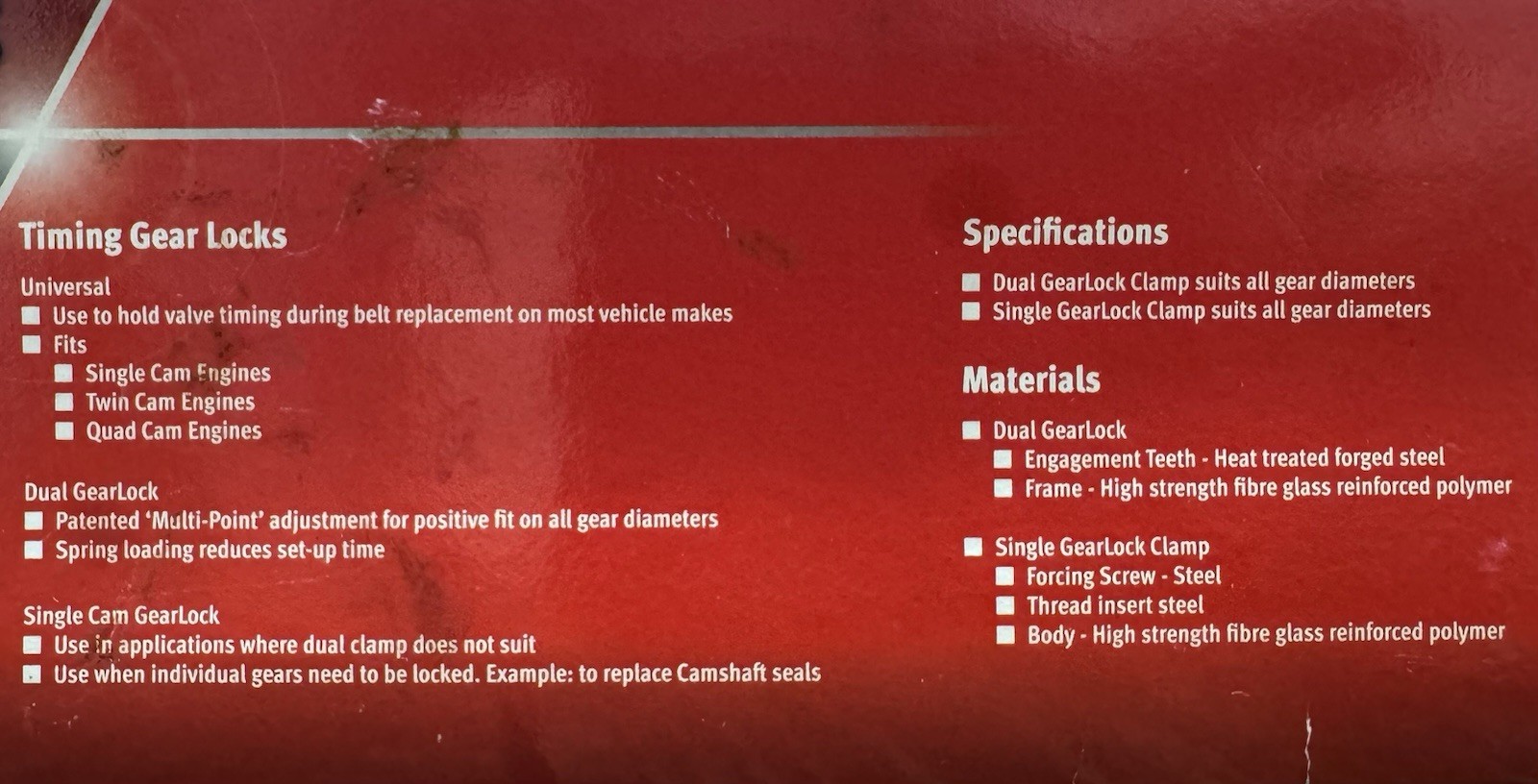 Snap-On MLS500KT GearLock Master Kit