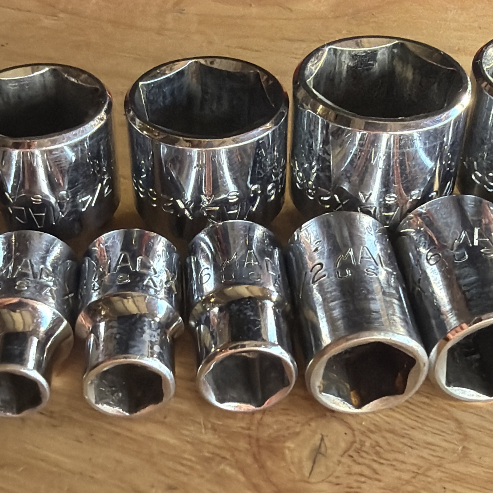 Mac Tools SAE Shallow Socket Set 3/8″ Drive 6 Point 12pc W/ Tray SX126TR USA