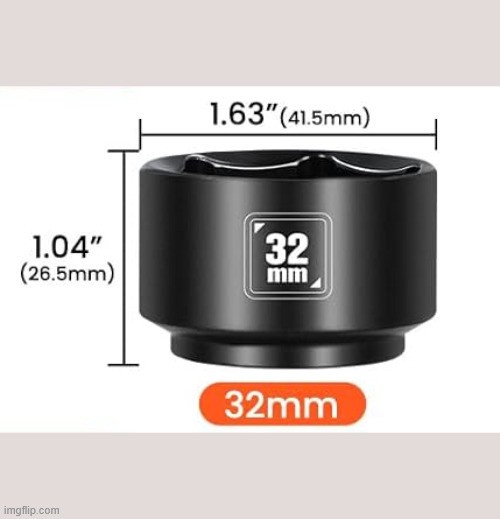 32mm Low Profile Oil Filter Socket 3/8″ Dr tool VW/Audi (some 1.8T/2.0T TSI, TDI