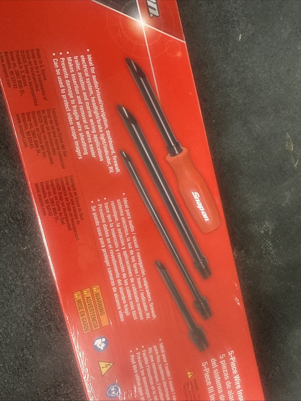 For Snap On Tools Wins100r Wire Insertion Tool Set 5pc New
