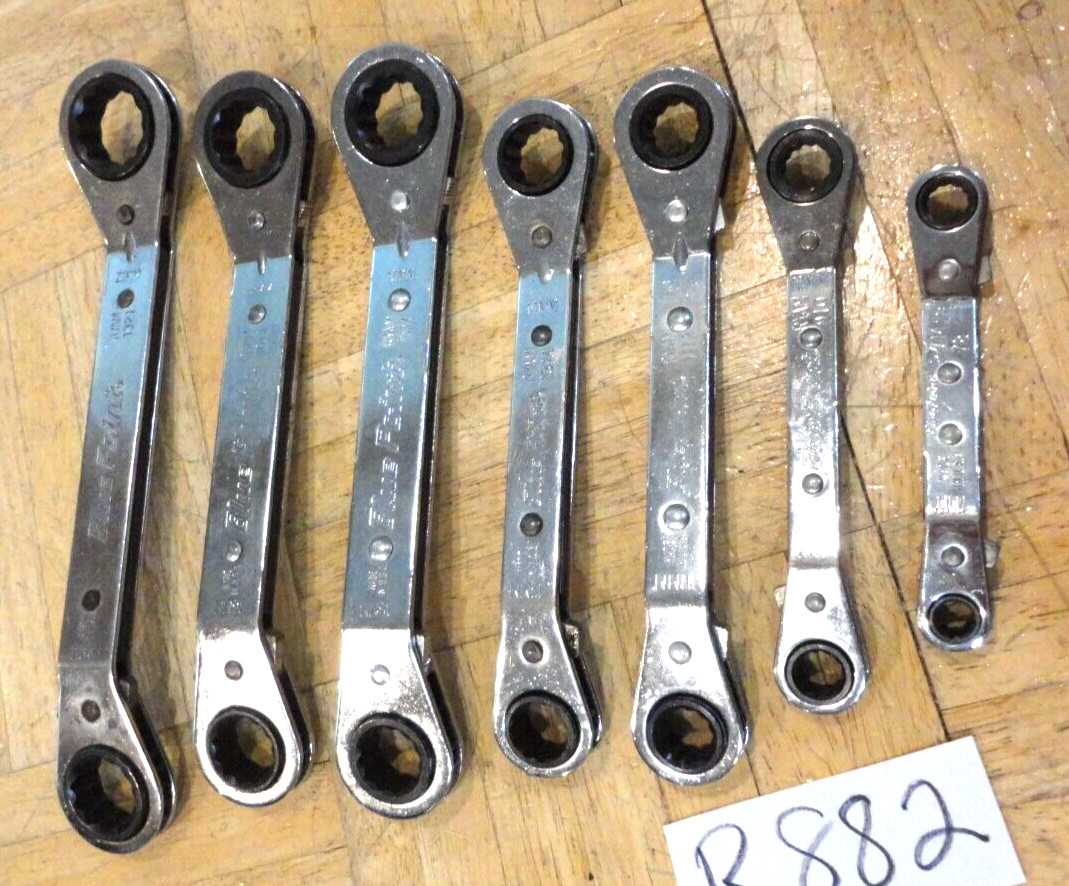 BLUE-POINT TOOLS 7 PIECE METRIC RATCHETING BOX END WRENCHES 7MM-21MM