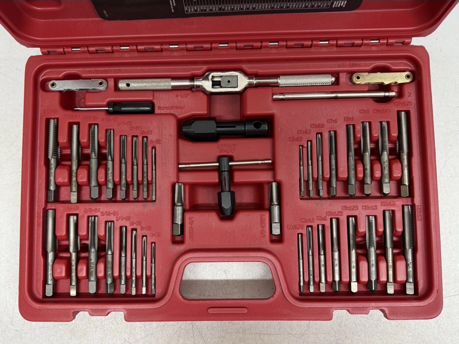 MAC Tools TD76COMBOS-US 76-PC SAE & Metric Tap and Hex Die Set. Retails for $545