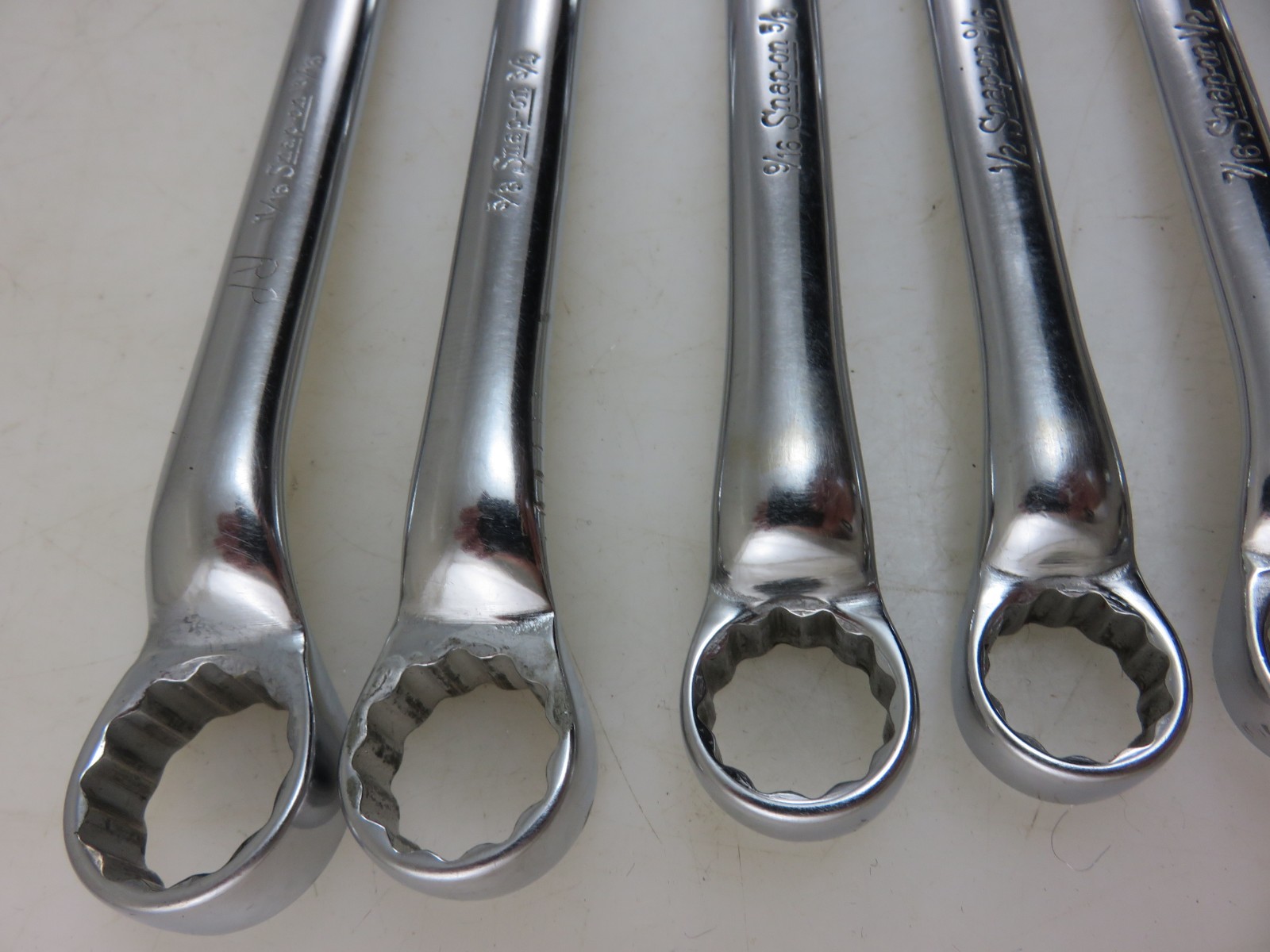 Snap-On XS SHORT Offset Box End Wrench 8pc Set 3/16″-13/16″ **NO 1/4″ x 5/16″*