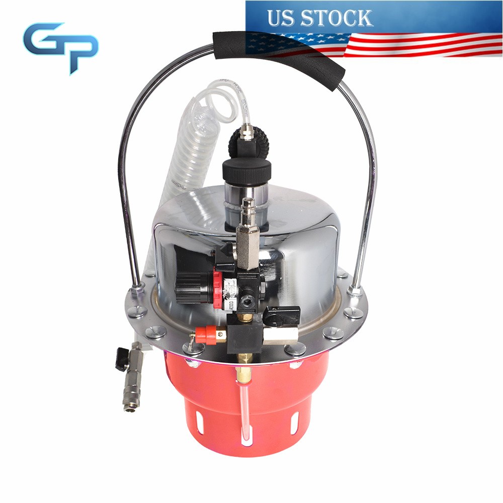 5L Pneumatic Air Pressure Kit Brake & Clutch Bleeder Valve System Tool Portable