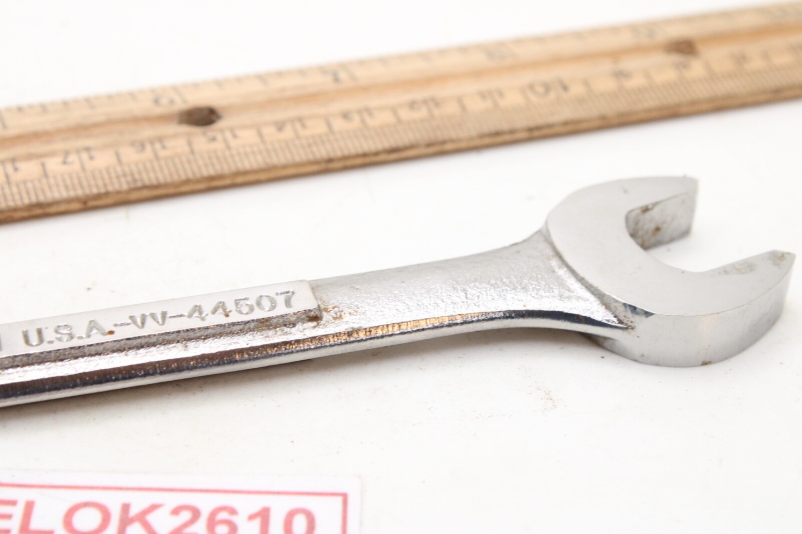 Craftsman VV- 44507 15mm x 13mm Metric Chrome Open End Wrench USA