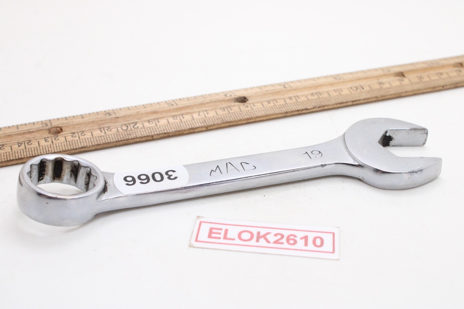 MAC Tools CS219MMR 19mm 12 Point Stubby Metric Chrome Combination Wrench USA