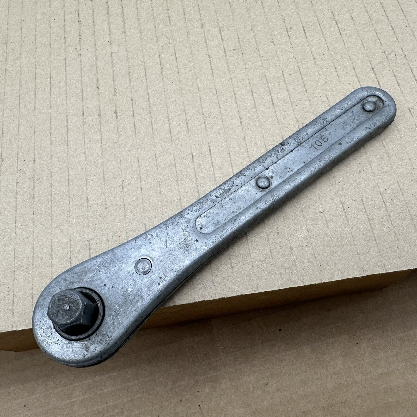 EARLY S K Ratchet Sherman Klove Female HEX Drive 105 Vintage Tools Pre Branding