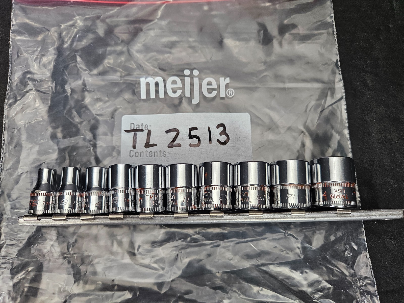 SNAP ON 1/4″ DRIVE 10 PC 6 PT METRIC TMM5.5-TMM7, TMM9-TMM15 SHALLOW SOCKET SET
