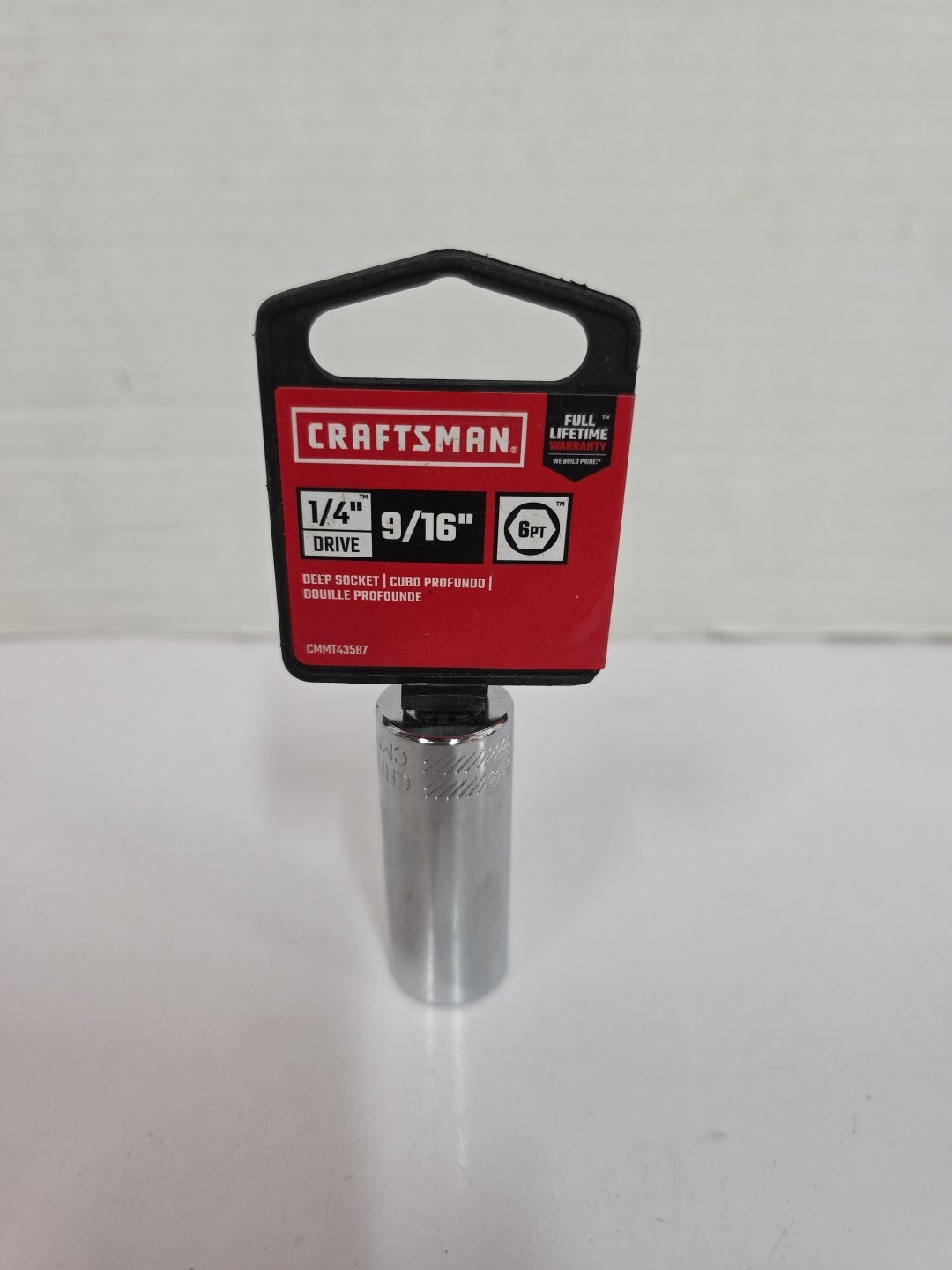 Craftsman 1/4 Drive 9/16 Six Point Deep Socket NIP Lifetime Warranty