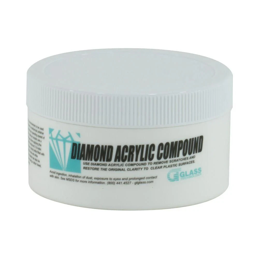 Glass Technology Diamond Clear Acrylic Polishing Compound – 1oz