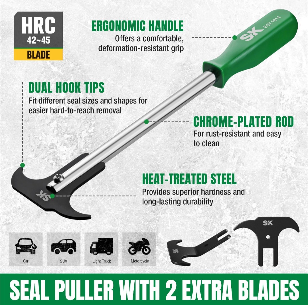 SK Seal Puller With Two Extra Blades NEW SK Professional Tools LIFETIME WARRANTY