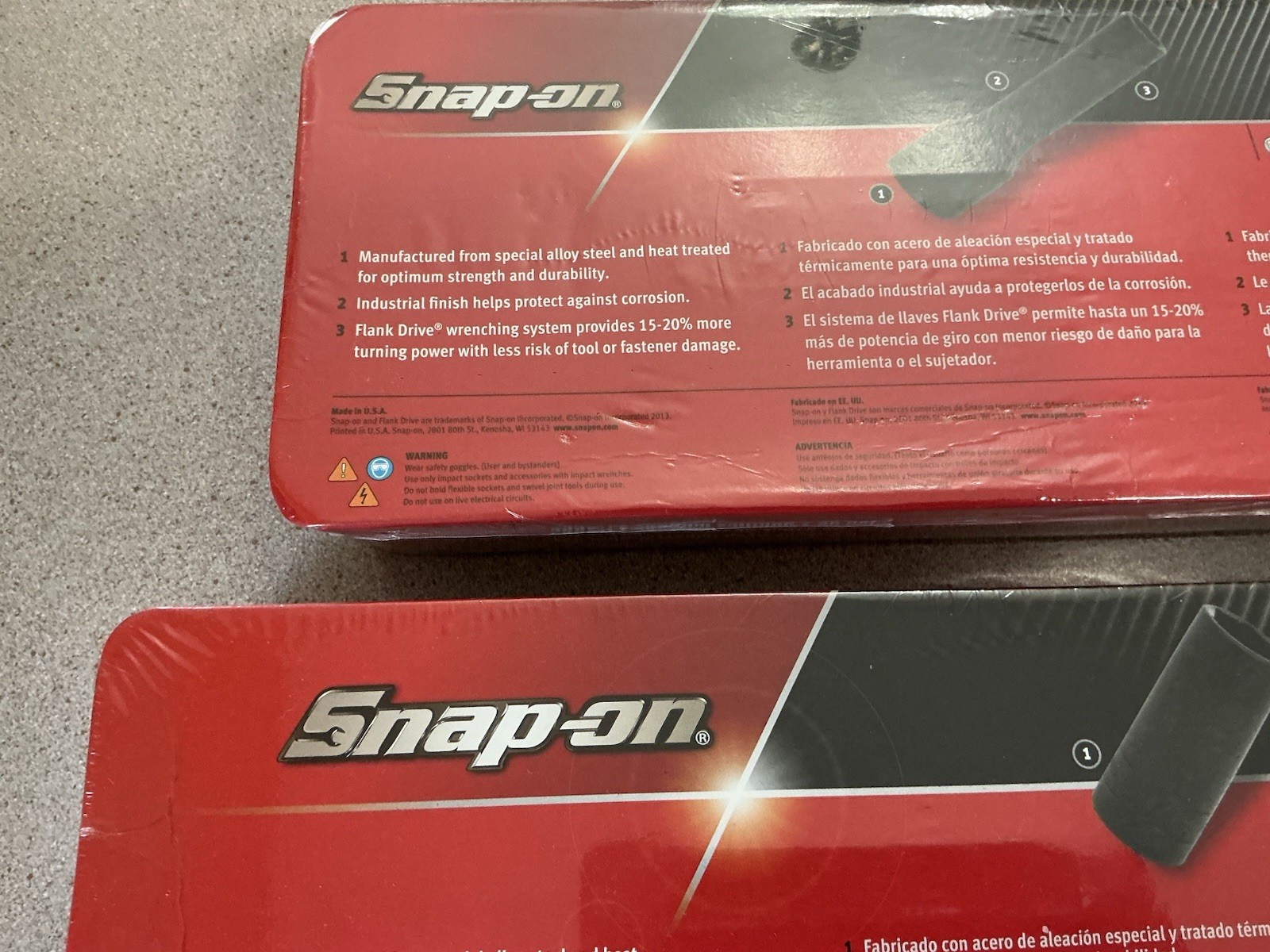 SNAP ON 13PC & 7PC 6PT DEEP IMPACT 2-SETS 3/8” – 1-9/16” 307 SIM & 313 SIMA 12PT