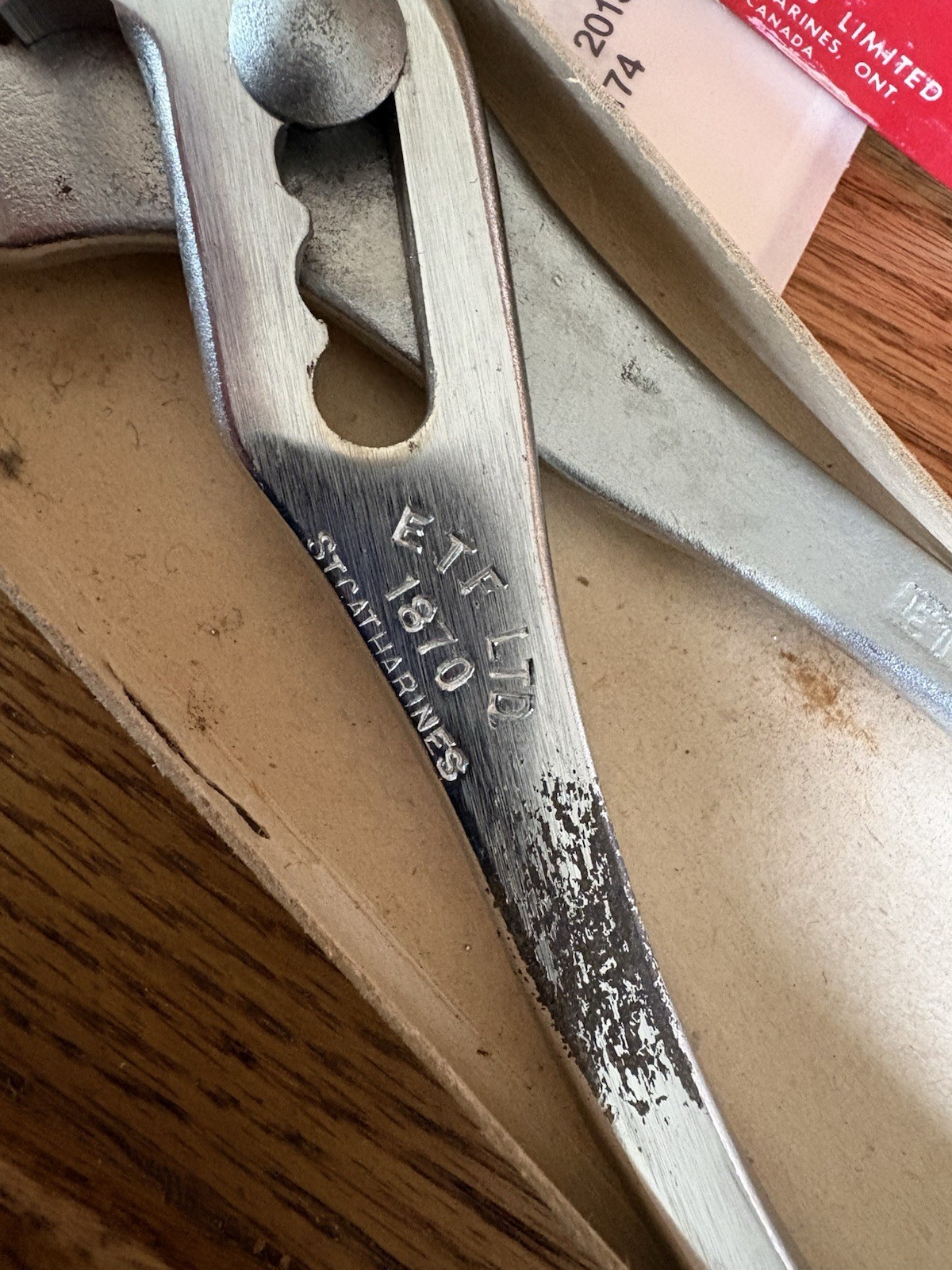 New ETF TOOLS 8”Slip Joint Pliers 1870 St. Catharines Canada Poly Chrome NIB