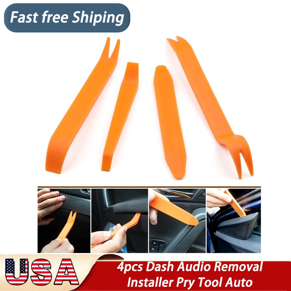 4pcs Car Trim Removal Tool Car Panel Door Dashboard Fastener Remover Pry Set