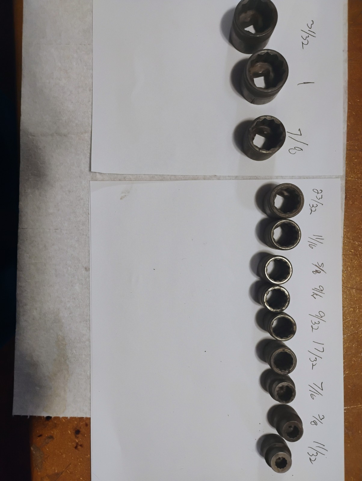 12 Point Vintage Sockets