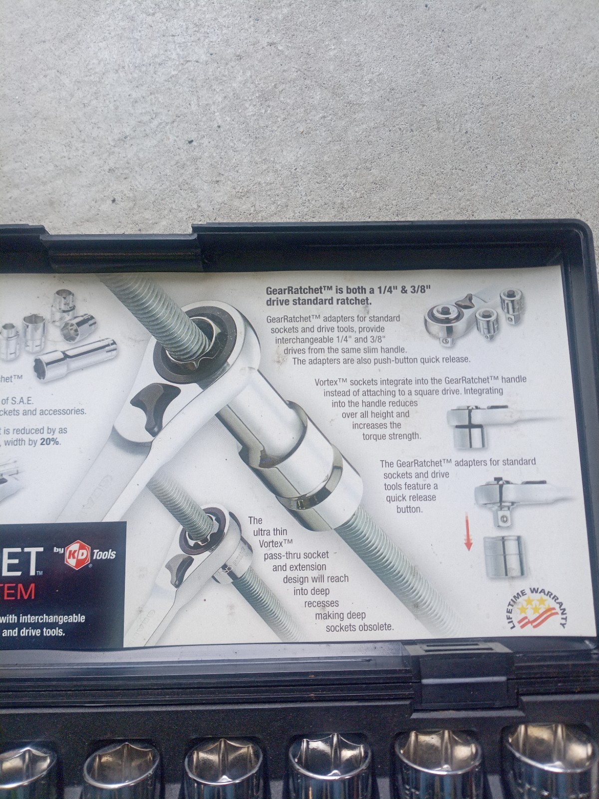 Gear Ratchet Vortex 21 Piece Socket Set