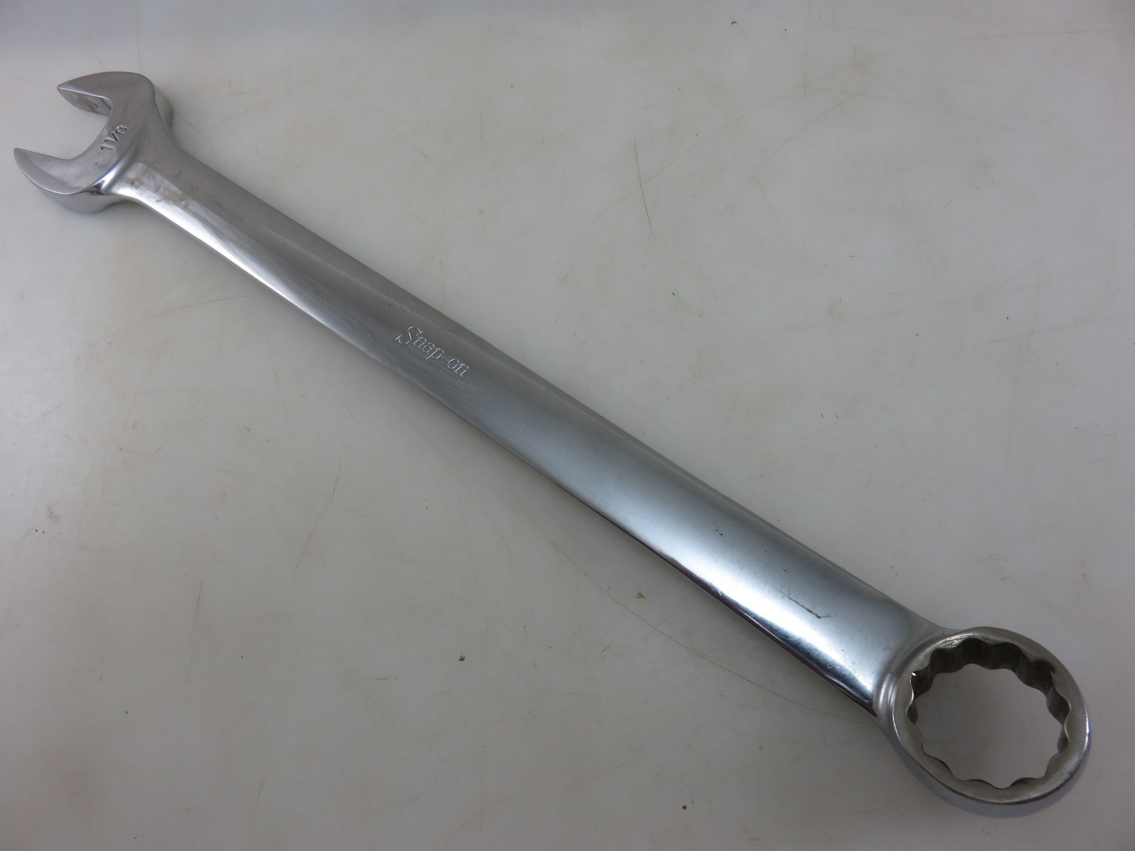 Snap-On OEX36 1-1/8″ Combination Wrench 12pt 15.5″ Long Vintage