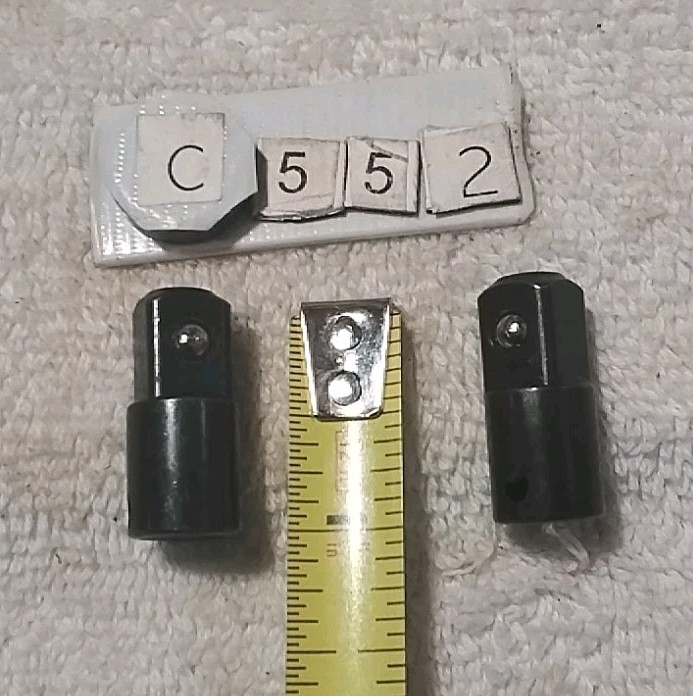 2pc 1/4″ × 3/8″ IMPACT ADAPTER SOCKET SET