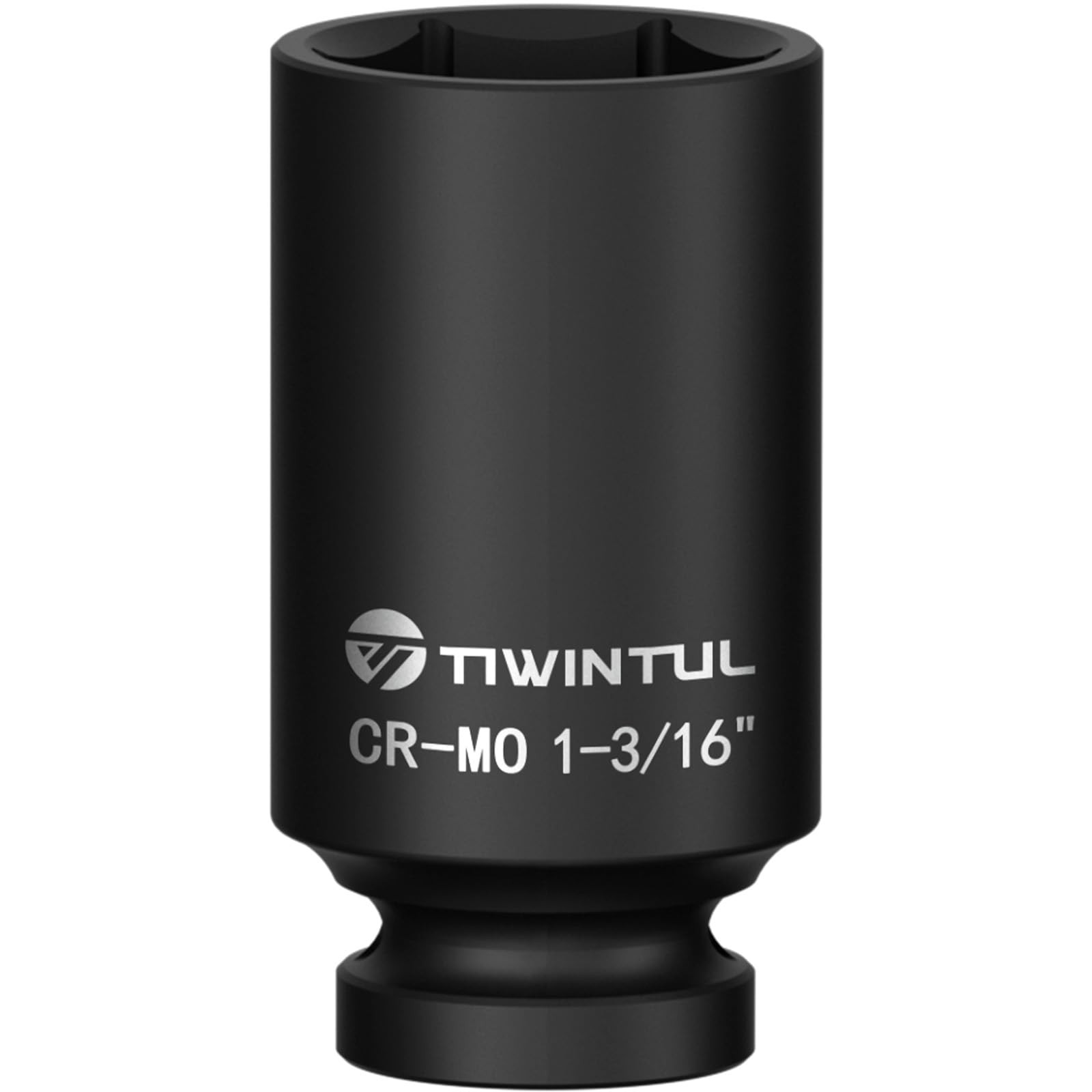 TIWINTUL 1-3/16” Impact Socket 1/2 Inch Drive, Deep 1-3/16″ (Deep), Black
