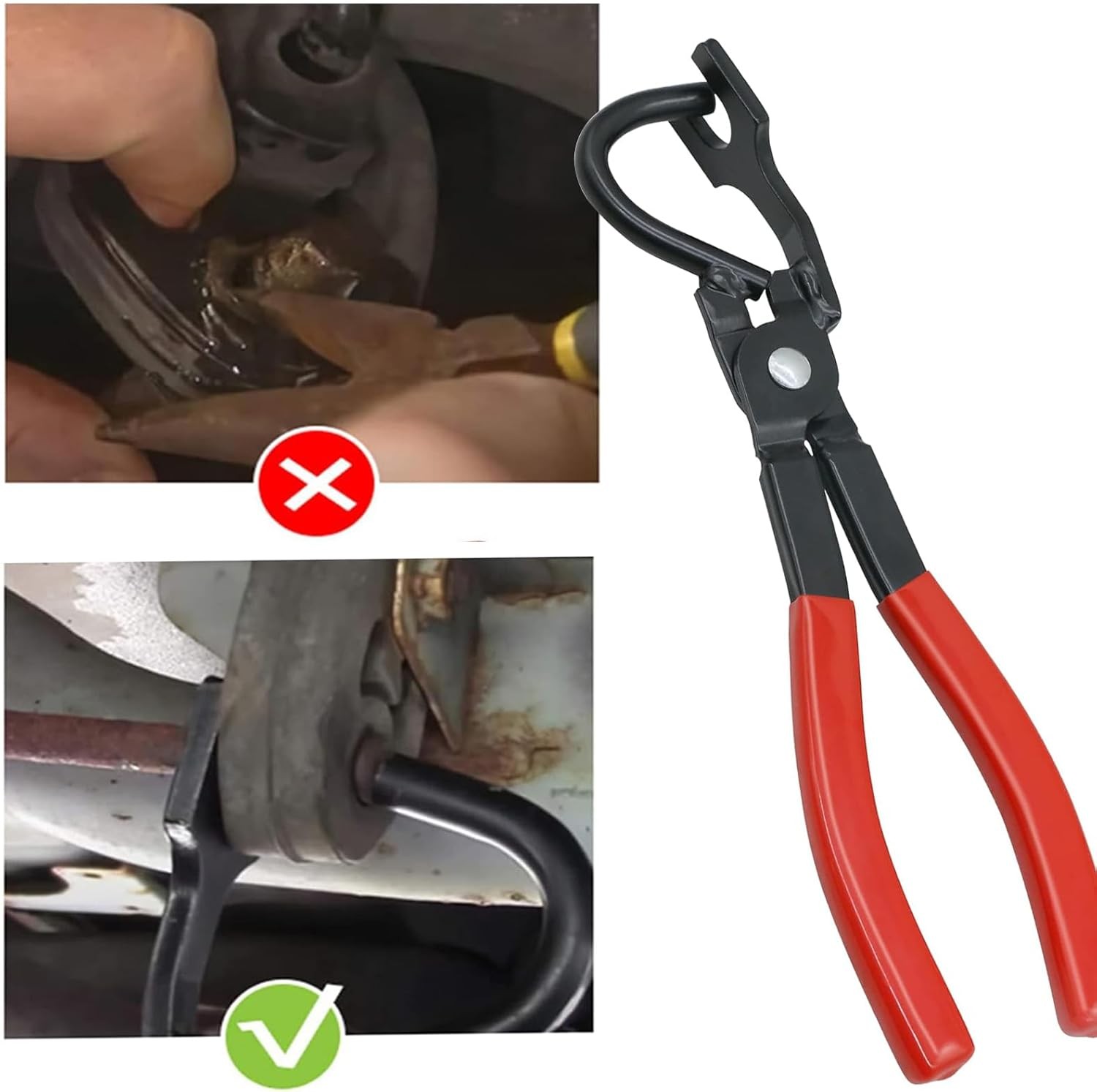 38350 Pliers Exhaust Hanger Brackets Rubber Support Red (Color)