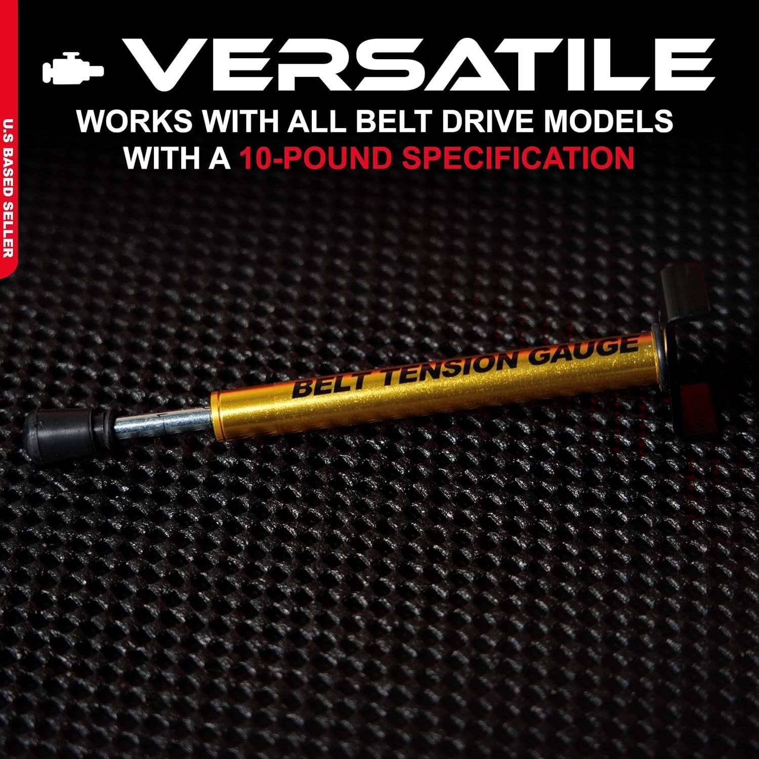Precision Metal Belt Tension Gauge for Universal 10 lbs Use – Compact & Durable
