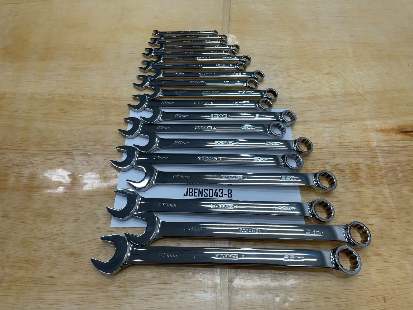 Snap-on Tools USA NEW 19pc MASTER METRIC Flank Drive Plus Combo Wrench Set