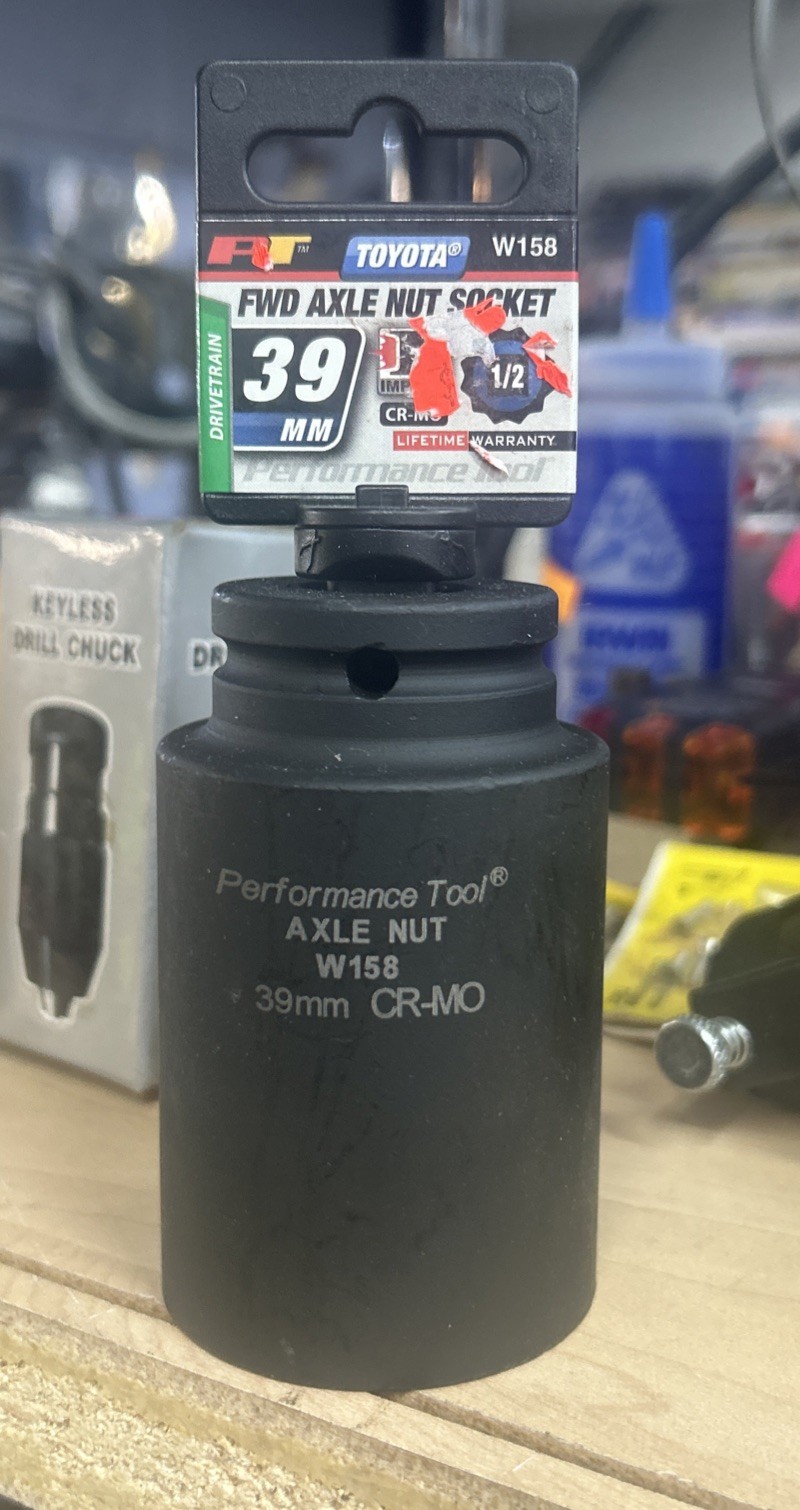 Performance Tool W158 39mm 12PT Toyota Axle Nut Socke