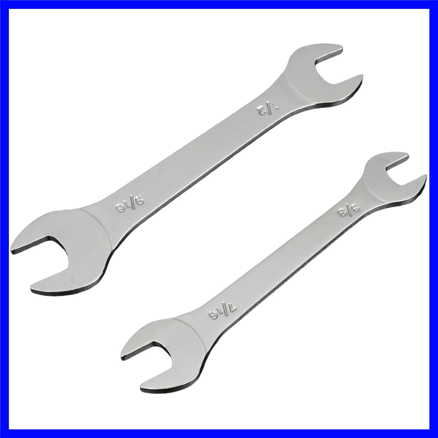 2pc 3mm Super Thin Wrench SAE 3/8″ 7/16″ 1/2″ 9/16″ Silver | Two common sizes…