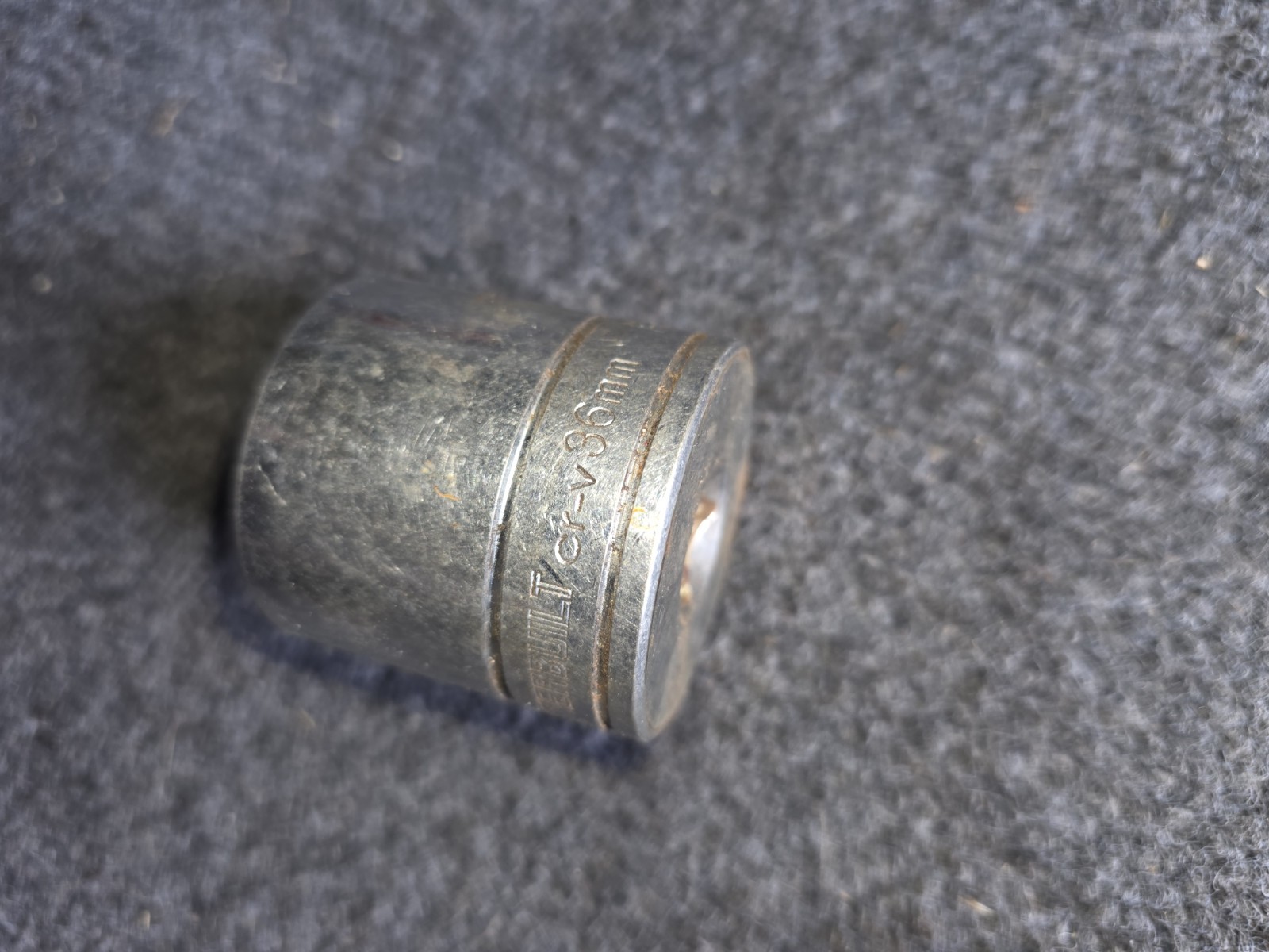 Powerbuilt 36mm Shallow Socket | Chrome Vanadium (Cr-V) | Heavy Duty | SAE/Metri