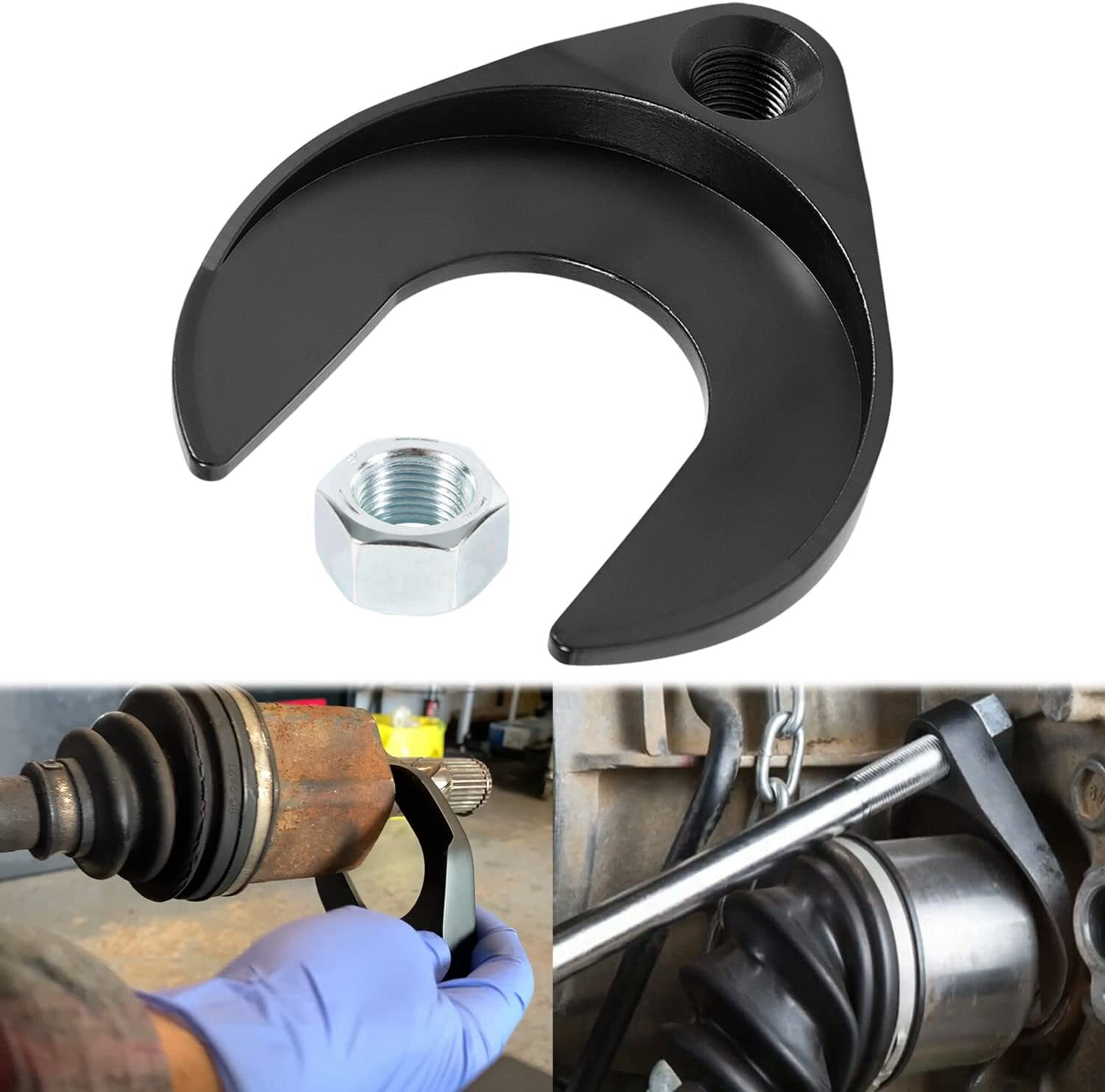 48mm Inner CV Axle Removal Tool 5/8″-18 Front Wheel Drive Axle Pulley Attachment