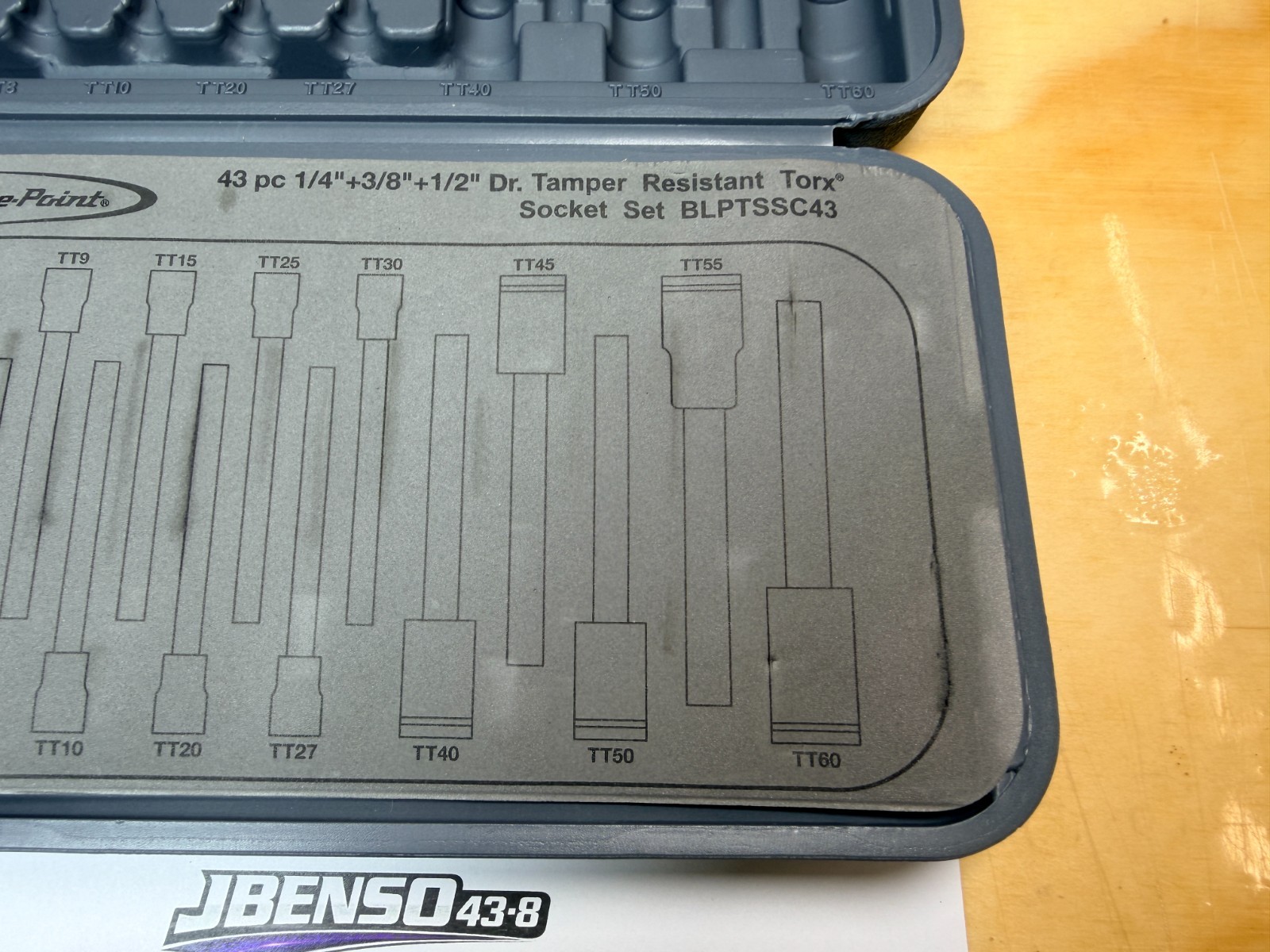 Blue-Point Tools NEW Storage Case for 43pc Torx Bit Socket Set BLPTSSC43PB