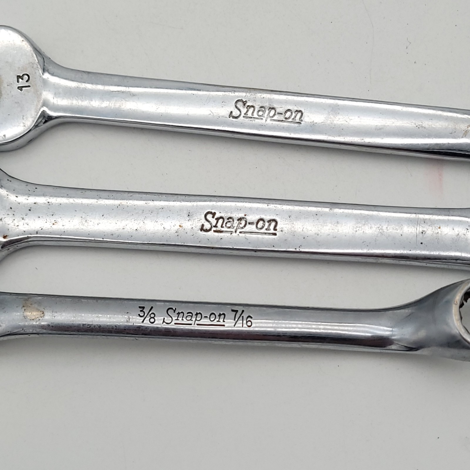 Snap On Tools Lot, OEX 180 OEXM 13 XS 1214 Short Drive Combination Wrenches USA