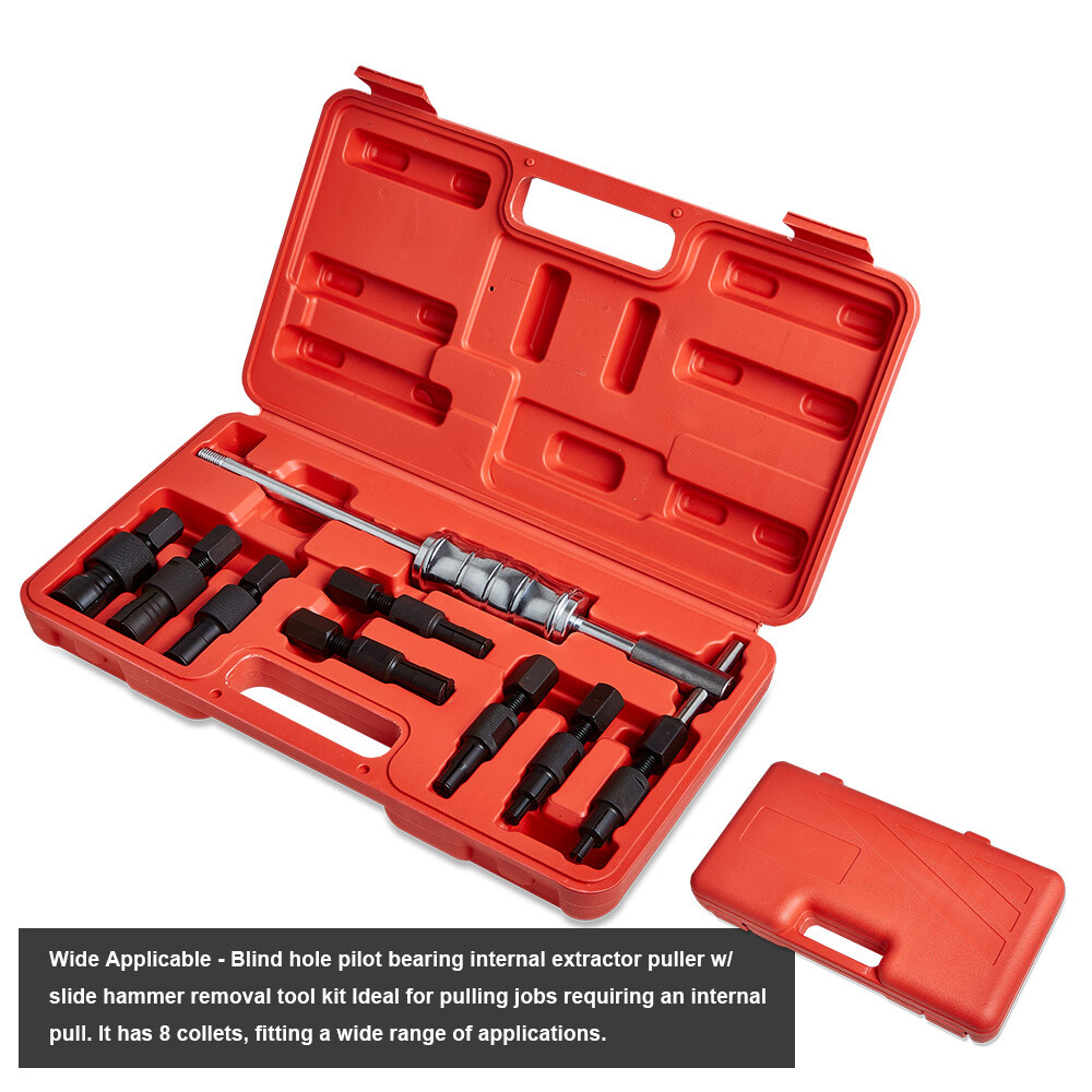 9Pc/Set 8-32mm Inner Bearing Puller Remover Blind Hole Slide Hammer Internal Kit