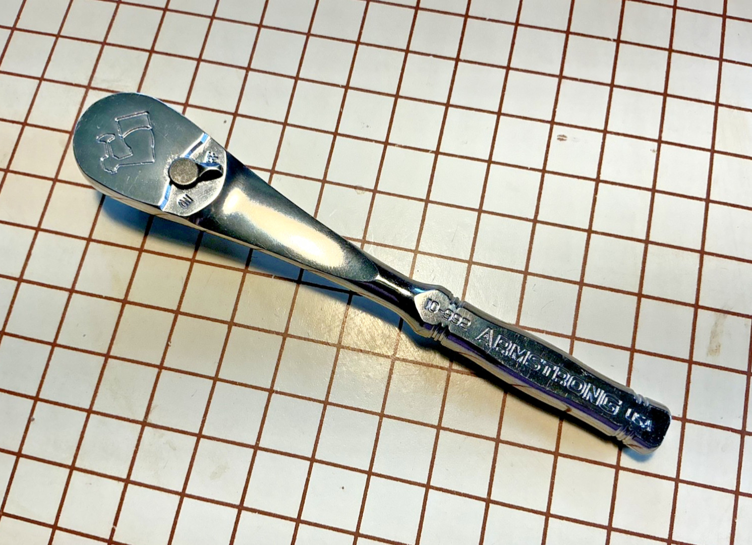 Armstrong Tools USA 10-992 MAXX Ratchet, 1/4″ Drive (ARM Logo) rare 88 tooth USA