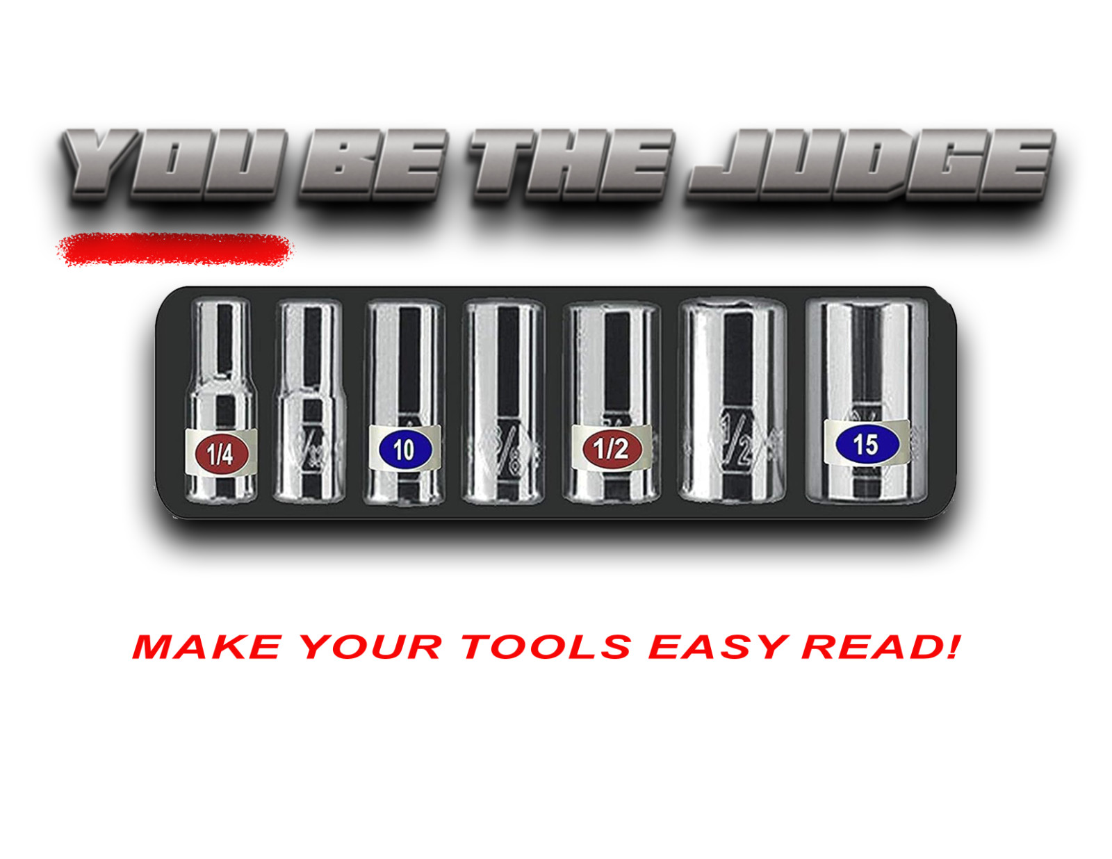 Economy Master Set (3 Pack) Chrome Foil Socket Labels – 510 tool decals 6 sheets