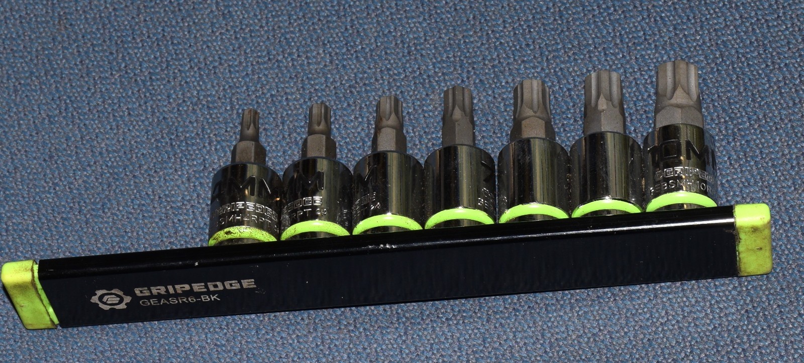 GRIPEDGE 7 PIECE 3/8 DRIVE METRIC HEX SOCKET SET GEBSMH 4MM-10MM