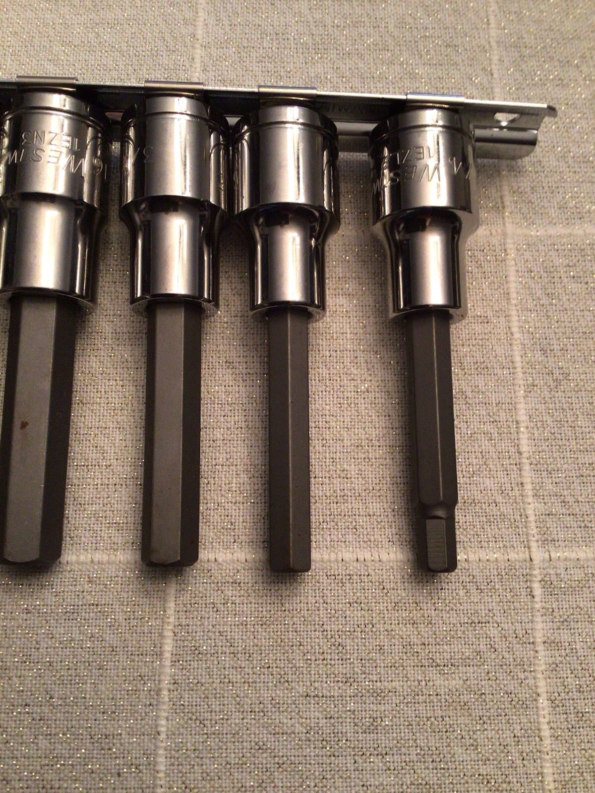 7 Pc. Westward 1/2 Drive Hex Bit Socket Set 1/4”- 5/8” Nice !!