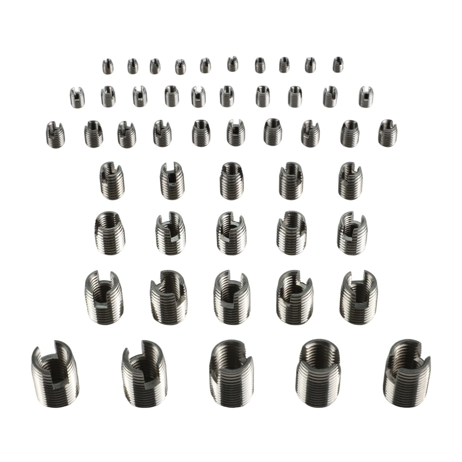 Self Tapping Thread Inserts 50 Pieces Stainless Steel for M3 Through M10