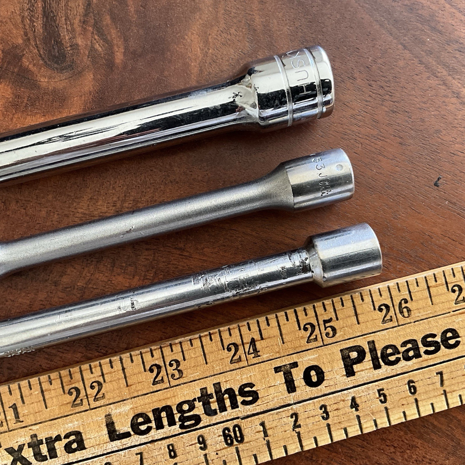 Lot of 3 Socket Extensions 1/2″ and 3/8″