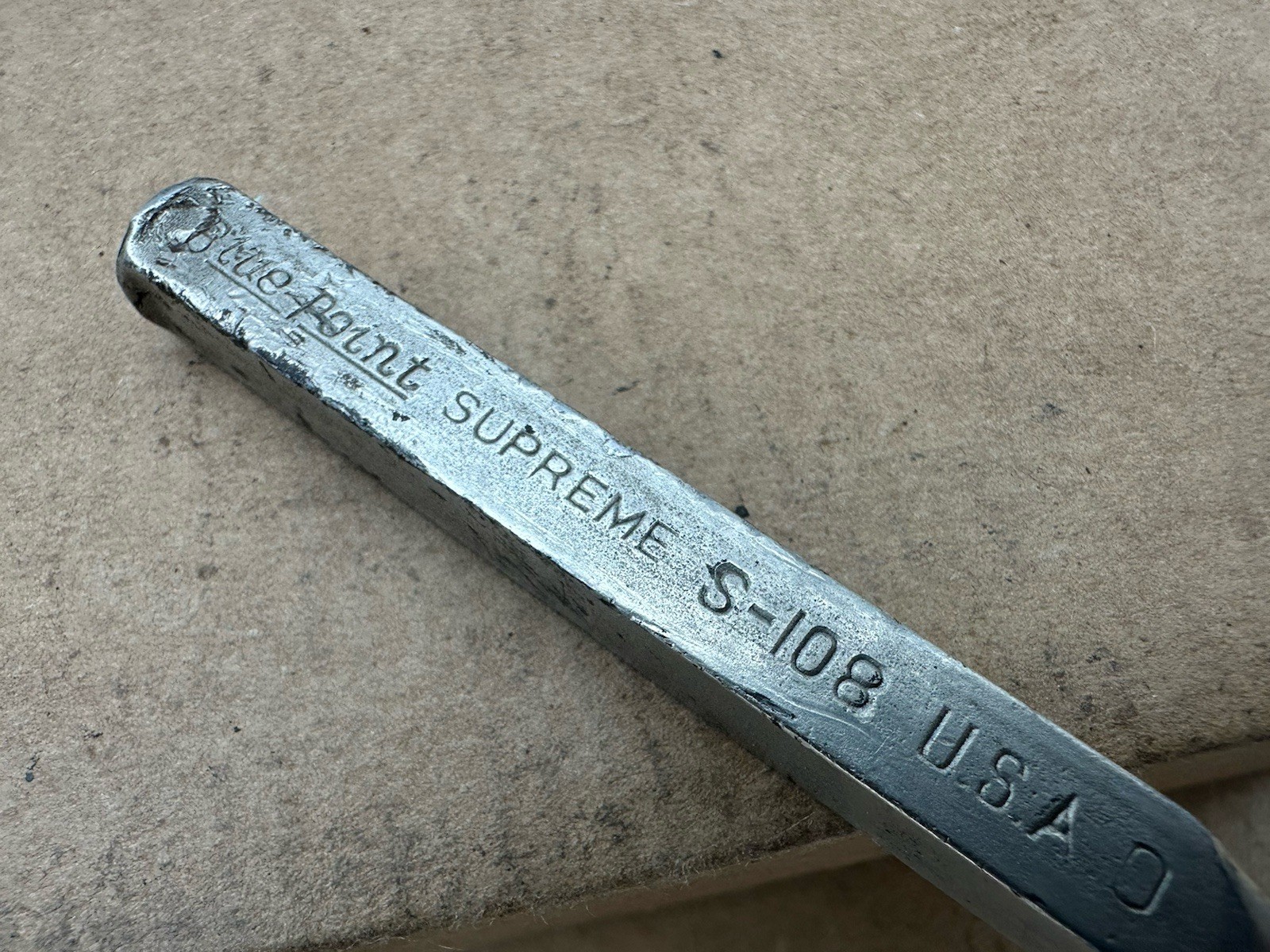 Vintage Blue Point Supreme S-108 Pin Punch Made In USA Fair Shape 5-3/8” Long
