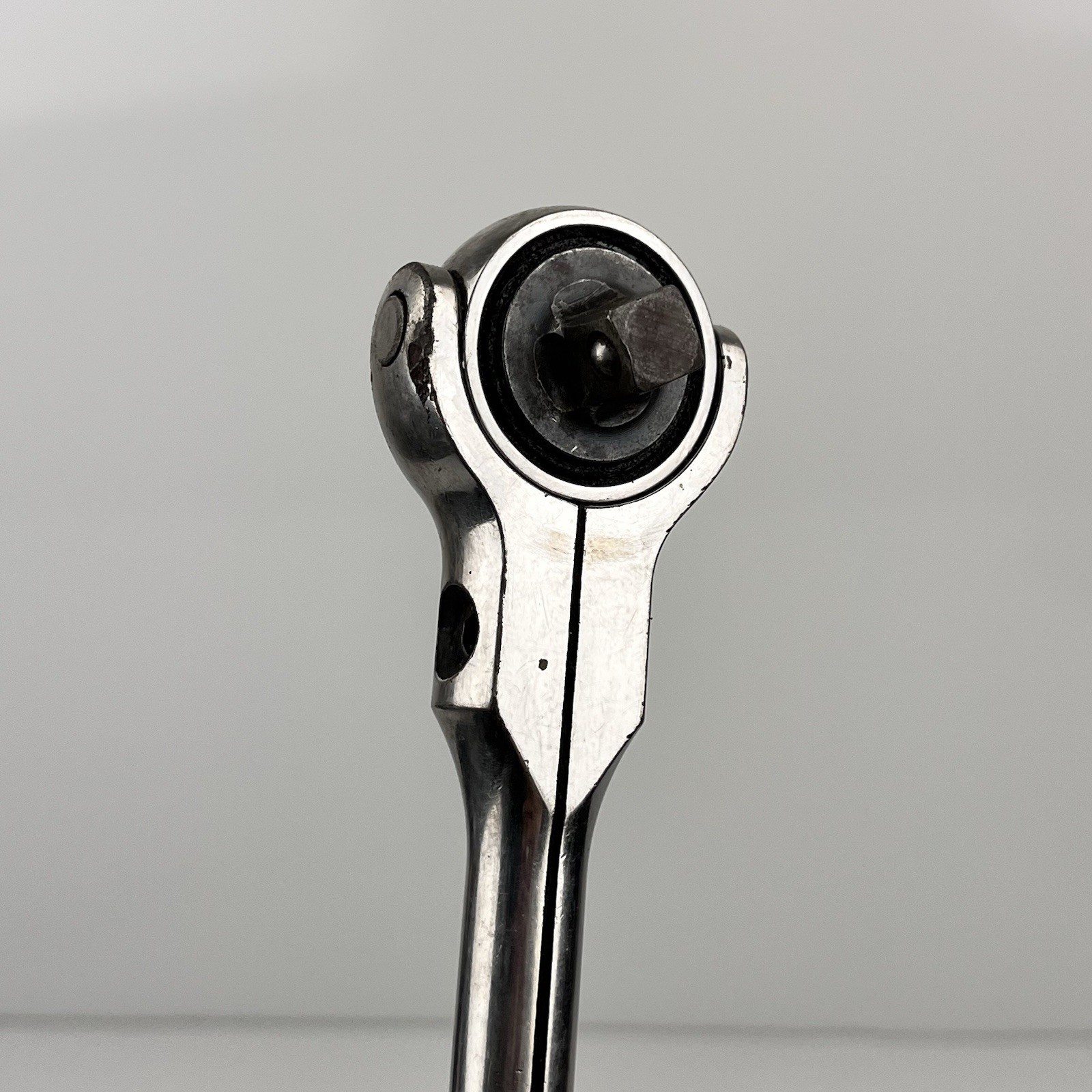 Snap On Tools 3/8″ Drive Swivel Head Roto Ratchet F747A Black Hard Handle