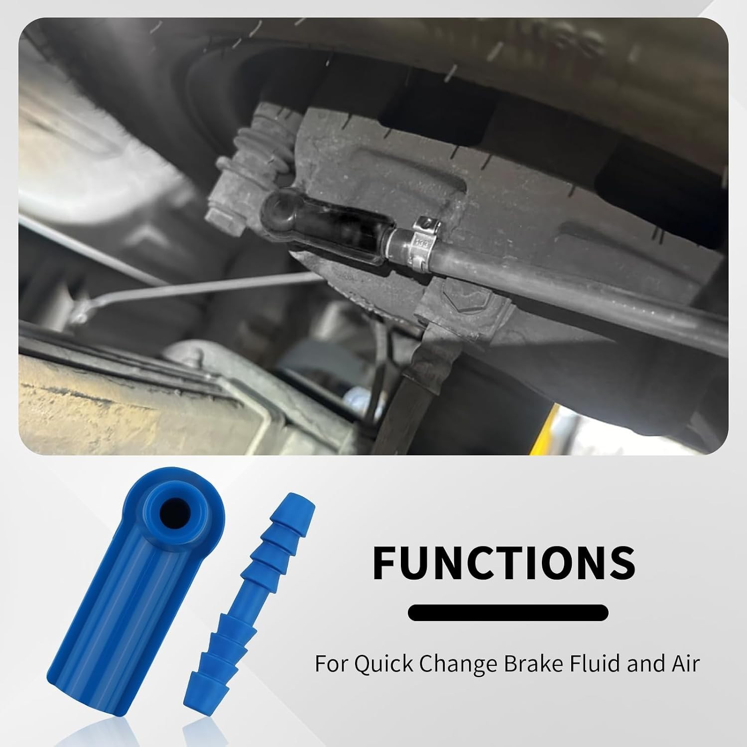 Quick Change 5PCS Brake Bleeder Connectors – Compatible with Most Vehicles