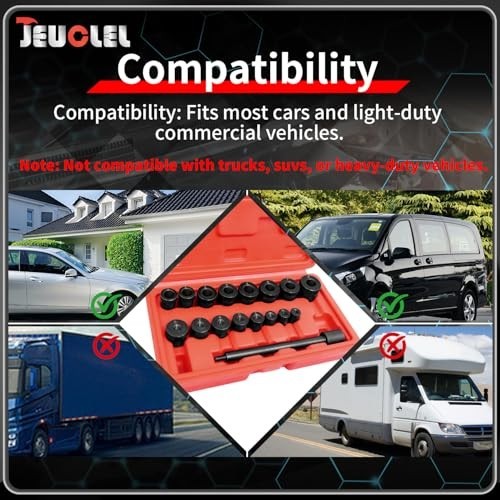 17PCS Universal Clutch Alignment Tool Kit – Flywheel Pilot Hole & Drive Plate Se