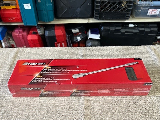 SNAP-ON TOOLS 3/8″ DR LONG HANDLE FLEX-HEAD RATCHET MODEL: FLLF80SC NEW